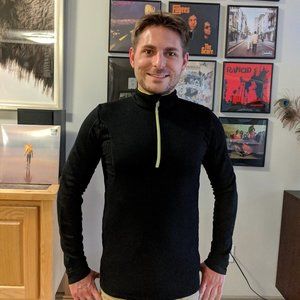 Decathlon Wed'Ze Black Polar Fleece / Pullover